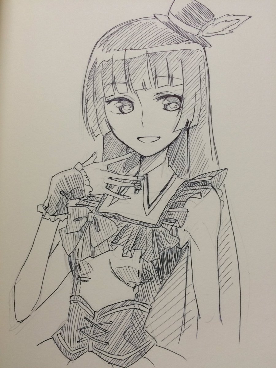 モルダウくんちのブロックノートに描いた 