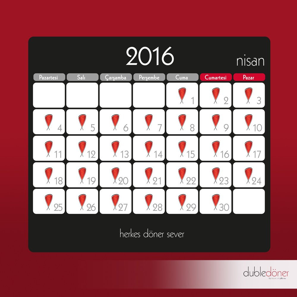 Hafta biter, döner sevdası bitmez. Herkes her gün döner sever.