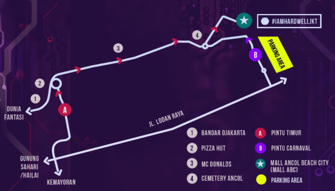 Enter Ancol from PINTU TIMUR or PINTU CARNAVAL, then head to Carnaval Beach. See you soon! 
#IAmHardwellJKT