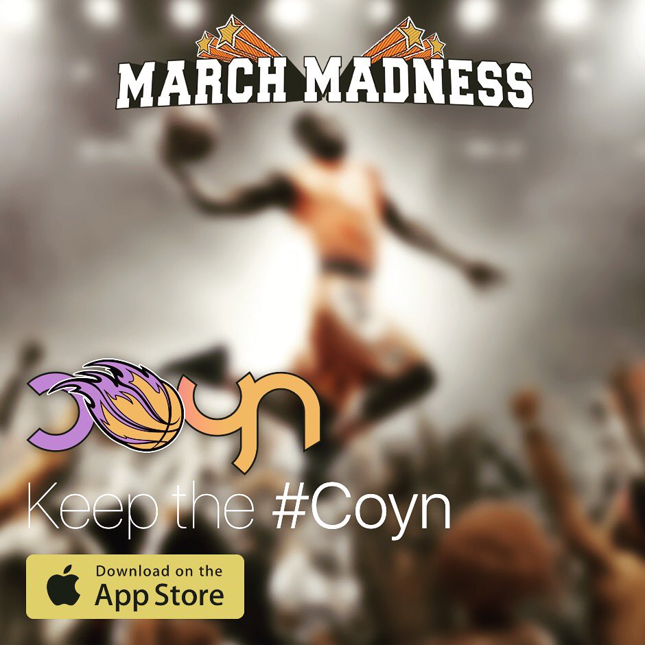 coynapp's tweet photo. And the countdown begins! #KeeptheCoyn @marchmadness @GoHeels @Cuse_MBB @NovaMBB @OU_MBBall 🏀🏆🏅 https://t.co/erdsft8321