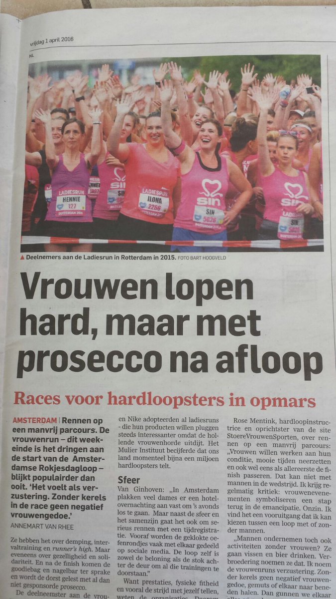 VanRappard's tweet photo. Haha #altijdprosecco ik heb er al zin in! #rokjesdagloop #AD @Rokjesdagloop https://t.co/Psu0msgBct