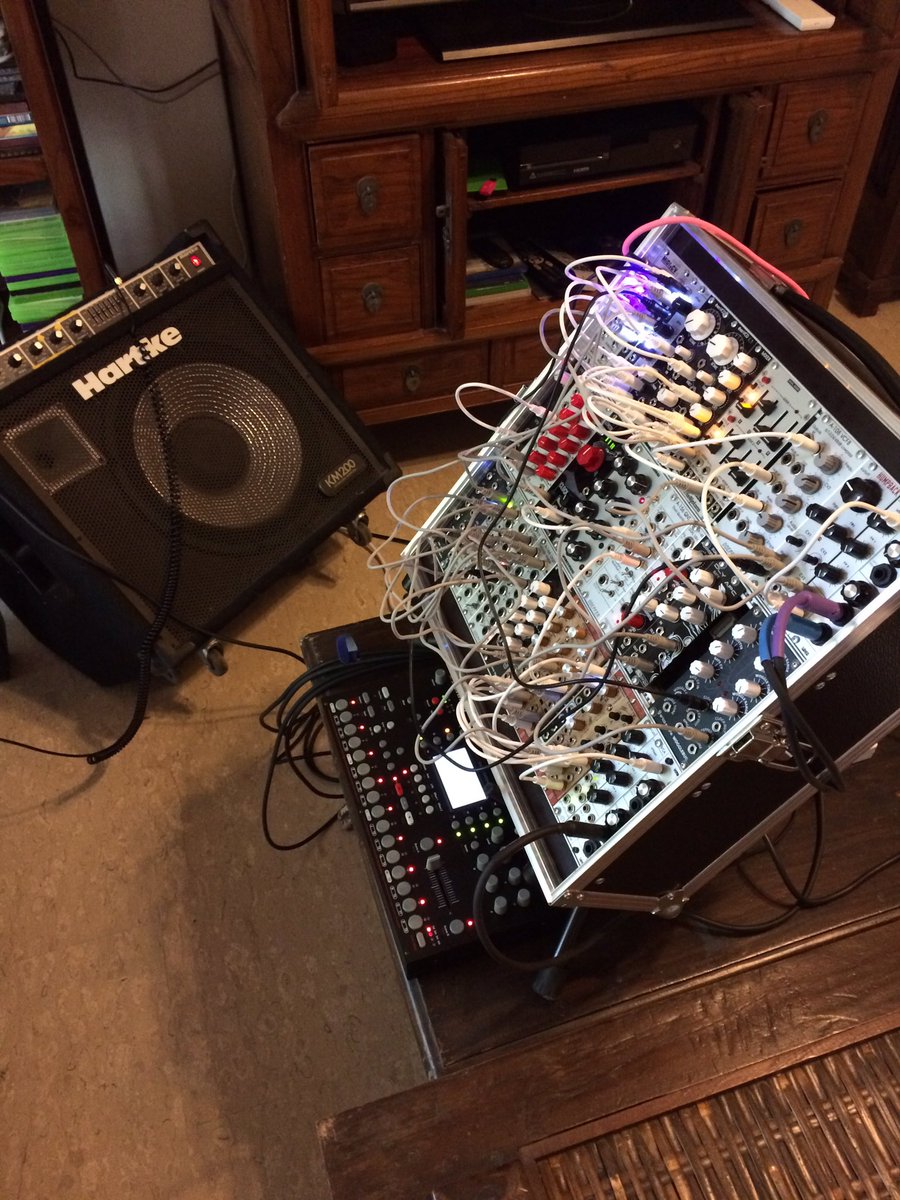 SalweenMedia's tweet photo. Not at #superbooth2016 #berlin #modularsynth show. Ready to rock the living room with friends in #Singapore 😀 https://t.co/CMqp9f2eGz