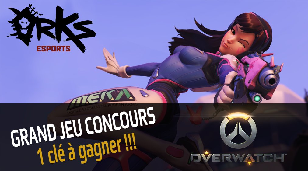 orKsGP's tweet photo. Participe au concours @orksesports et repars avec ta clé #Overwatch ! 🎁 

1⃣️  #Follow
2⃣️  #RT https://t.co/6Zkes9Vavz