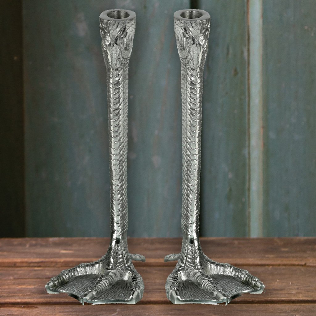 Loving these striking and unconventional duck feet candlesticks. On #sale this weekend only! bit.ly/CHduckfeet