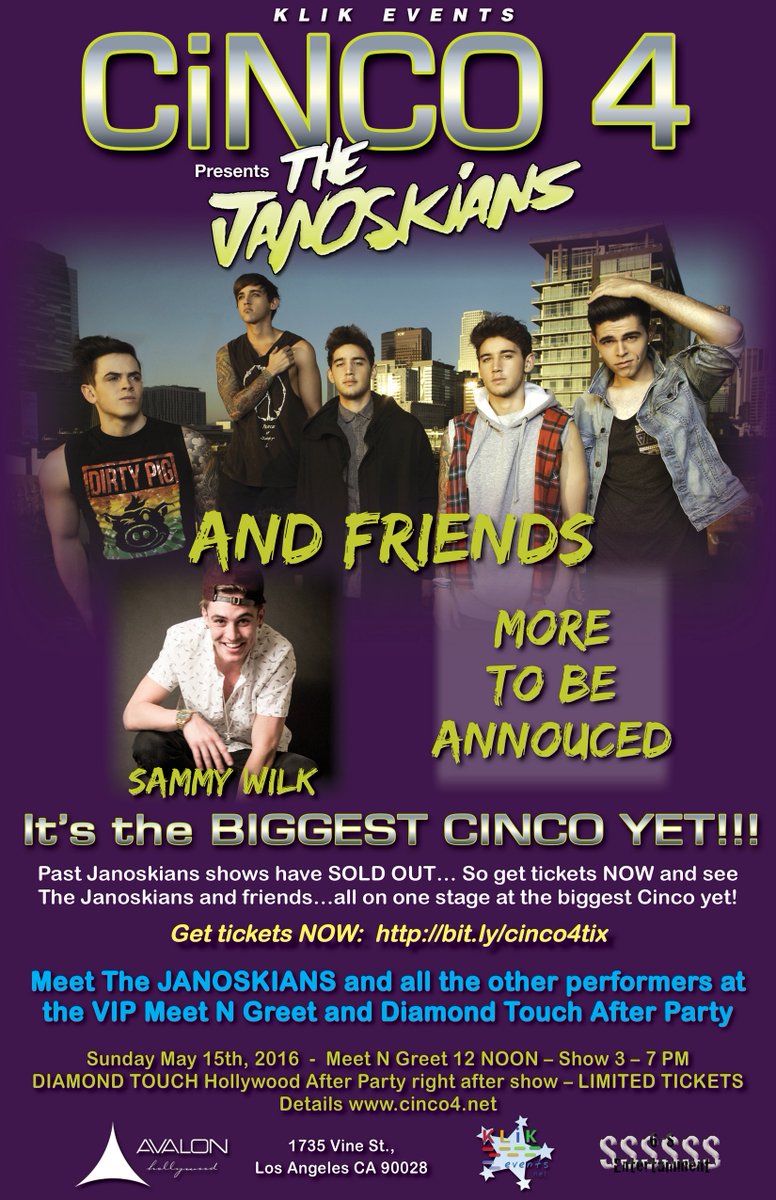SpringFreaks's tweet photo. The BIG ONE is BACK with the BIGGEST group in the WORLD! @janoskians @sammywilk MORE coming! https://t.co/7psKXJzhnH https://t.co/wo3B3hhl85