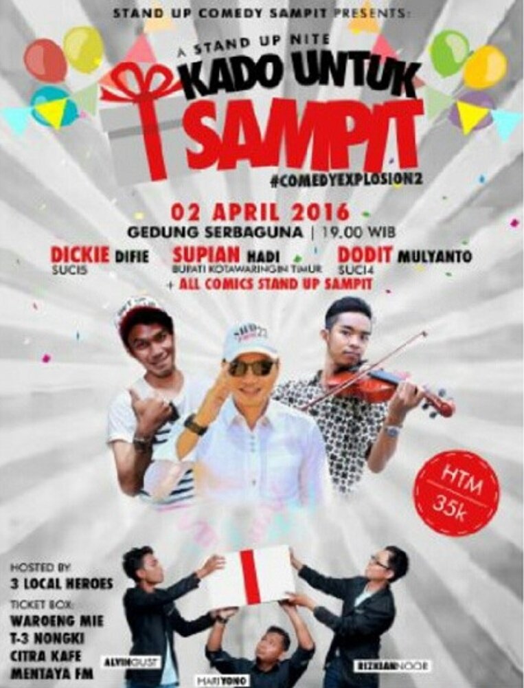 prokom_kotim's tweet photo. Selamat datang @DODlT_MULYANTO dan @DickyDifie di Kota Sampit. #kadountuksampit @StandUpSampit https://t.co/h3rXdpnk6s
