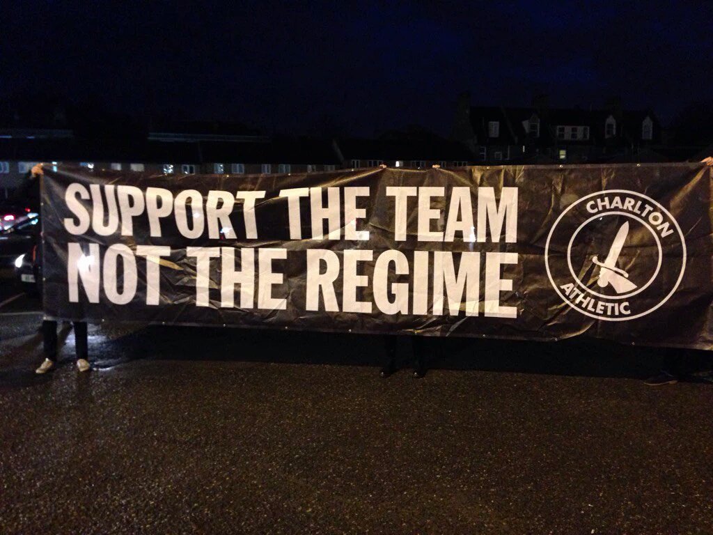 CharltonCARD's tweet photo. STAT: Charlton's only TWO home wins since August came on days when there were massive protests. We go again... #cafc https://t.co/TEPEjiClCy