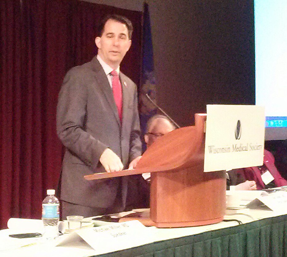 wismedHOD's tweet photo. Gov. Scott Walker addresses #wismedHOD https://t.co/NGd16Zcz6k