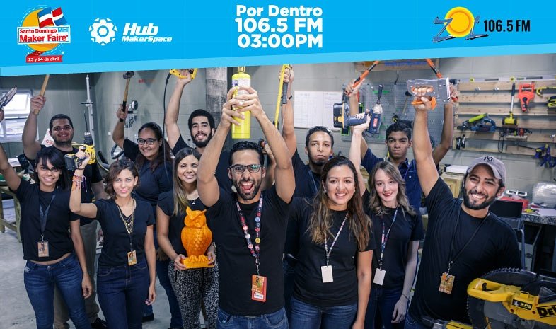 HubMakerSpace's tweet photo. Estaremos con @carmenluzbeato en Zol 106.5 FM a las 03:00PM hablando sobre la feria :) @pordentroradio @zolfm https://t.co/LX68z00kd4