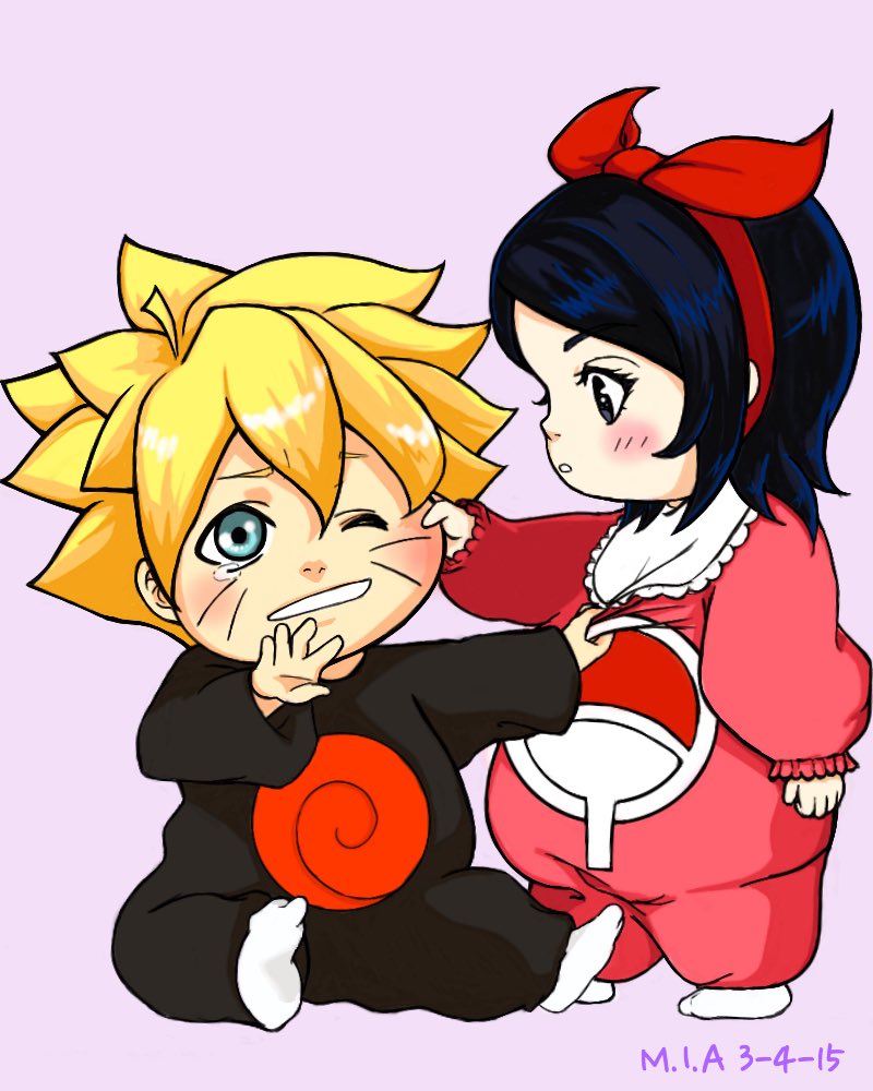 SebunNoMusuko's tweet image. "Sarada! Look what I found!"