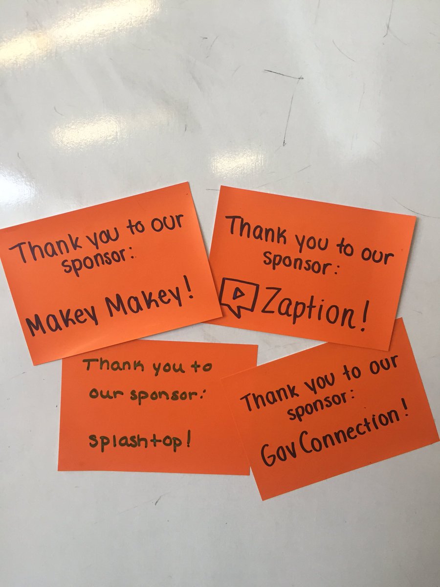 EdCampGrafton's tweet photo. Find a magnetic note hidden around the school and bring it to registration to receive a prize! #EdCampGrafton https://t.co/cGCE6XrTZp