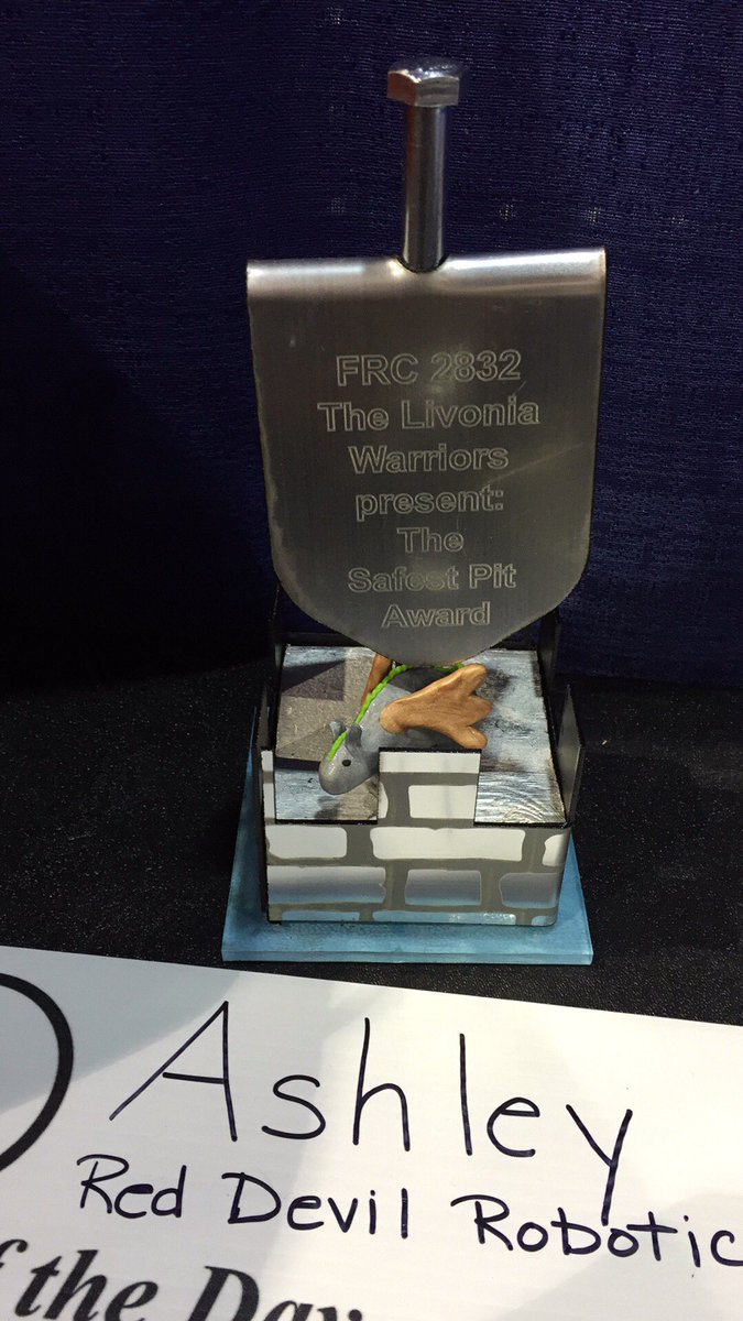 Huge thank you to the Livonia Warriors for this kind award. We are honored!