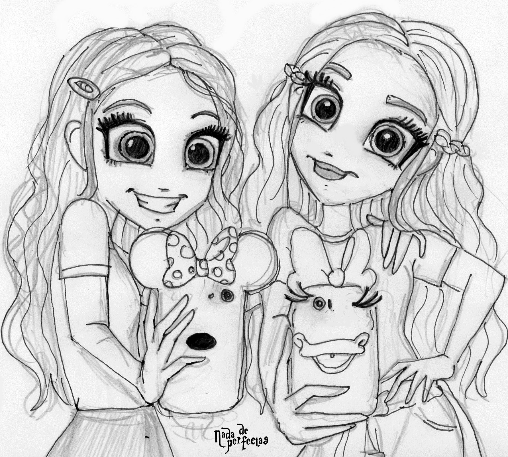Anime Best Friends Coloring Pages Anime Best Friends Coloring Pages