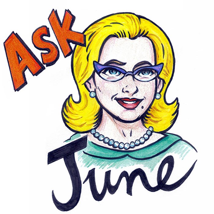 CleaverMagazine's tweet photo. ASK JUNE, Cleaver's new ethicist, debuts April 15! AskJune@cleavermagazine.com https://t.co/ppGNdNxjEU https://t.co/Lb5F0TWHcJ