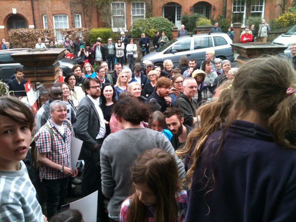 Rally in support of #CarnegieLibrary right now. Third day of occupation we'll under way... <a href="/defendtheten/">Defend The Ten</a>!
