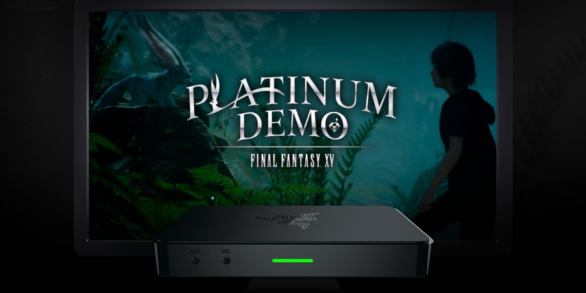 Razer's tweet photo. Hyped for the FF XV Platinum Demo? Give them a platinum viewing experience w/ the Ripsaw https://t.co/4djl53kDRv https://t.co/fmZhL0FFtj
