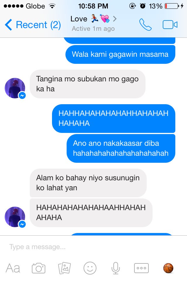 deeeenhernandez's tweet photo. lul mo, leche ka @neirroberto i love you π hihi #sorryforposting HAHA https://t.co/tDbvMaidx4