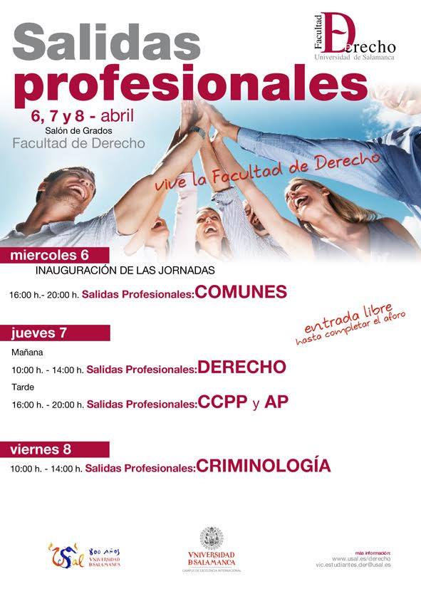 febuma's tweet photo. Los próximos 6, 7 y 8 de abril organizamos desde  @FacDerechoUsal las jornadas de salidas profesionales https://t.co/iZcfIxShfk