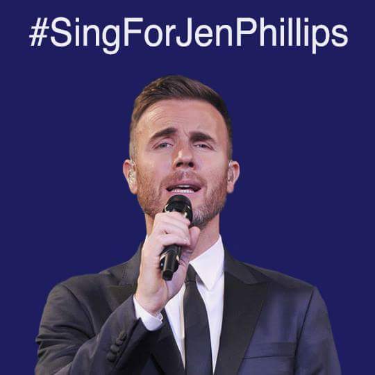 Jack_Biddulph's tweet photo. LET'S MAKE THIS HAPPEN! Sing for Jen PHILLIPS on her 30th. @GaryBarlow  @TakePart   - Please #singforjenphillips RT https://t.co/uMaruvsnnW