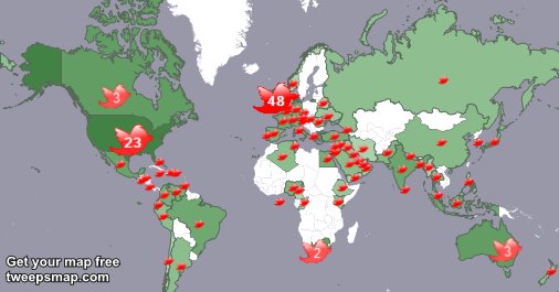 MorganStar4's tweet photo. My followers are in UK.(48%), USA(22%)... Get your map too: https://t.co/xlk5VdGfAG https://t.co/urWmUKhMms