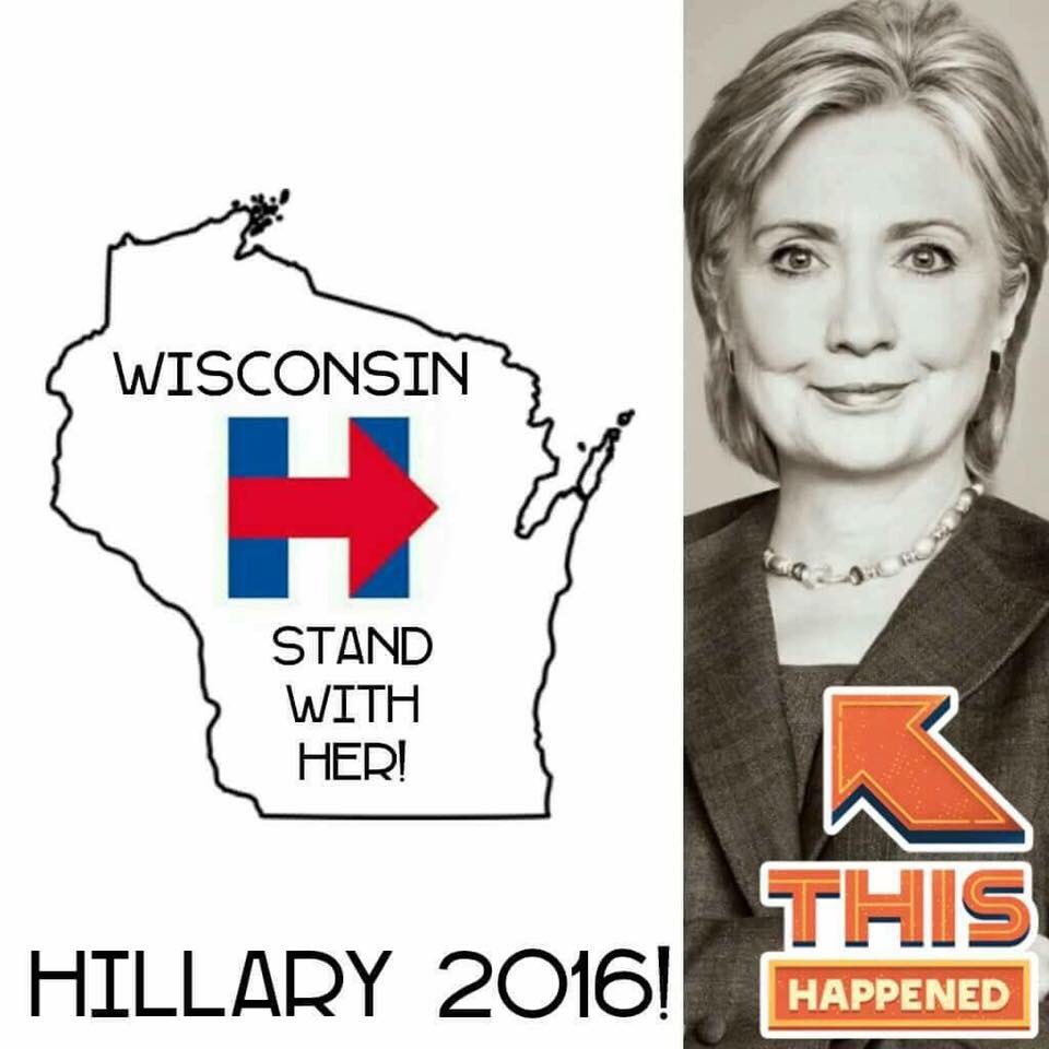 #WeNeedHillary #SheWinsWeWin #ImWithHer I will be calling folks again today!! On Wisconsin!!