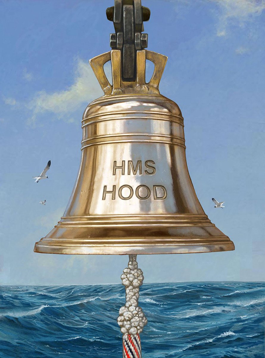 Bob Venables has painted the ship’s bell from World war 2 battleship