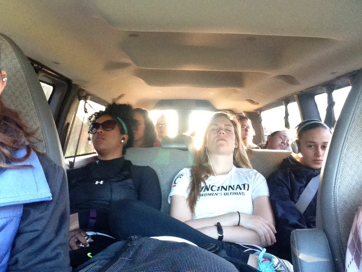 UCToxicUltimate's tweet photo. Some very very excited faces headed to our second tournament #RiseNShine #IndyInvite #BIERKATZEN https://t.co/3KgFPOrcWF