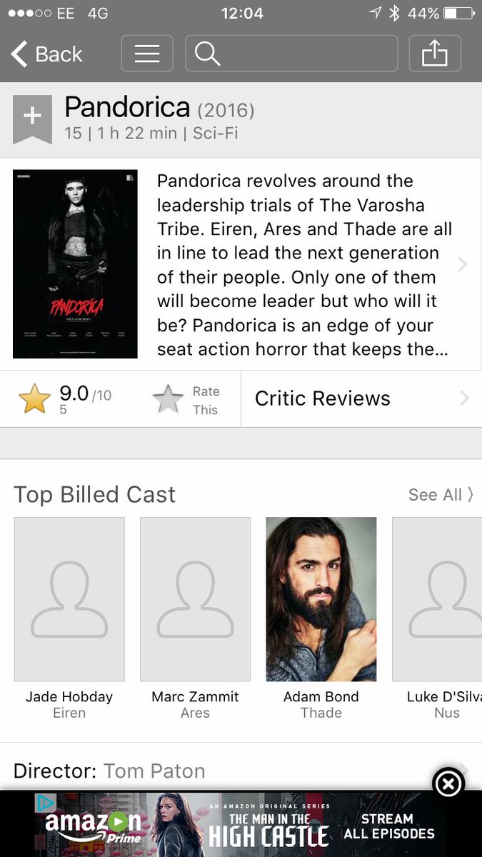 PandoricaMovie's tweet photo. Pandorica has a 9.0 rating on IMDb...
Seen the movie already? Go and rate it now. #film https://t.co/MufhDSgeBg