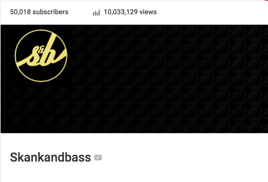 skankandbass's tweet photo. 50k subscribers on the Skankandbass YT channel...
Big up to all the fans for the continued support! #UndergroundDNB https://t.co/rxmTKumFHh