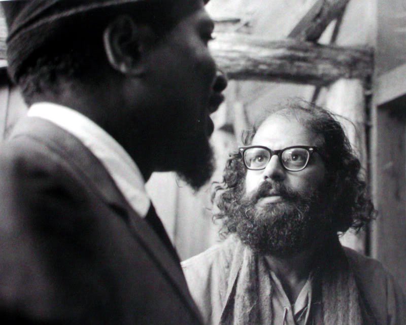 Thelonious Monk and Allen Ginsberg, Monterey, CA 1963 instagram.com/jeanphilippede…