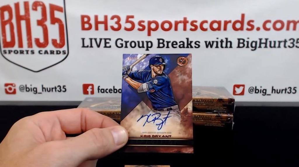 big_hurt35's tweet photo. Kris Bryant Auto from @toppssports Legacies #baseball out of our #BH35 #groupbreaks #krisb… https://t.co/ZvoAsP1xIS https://t.co/jYDDlkyQmI