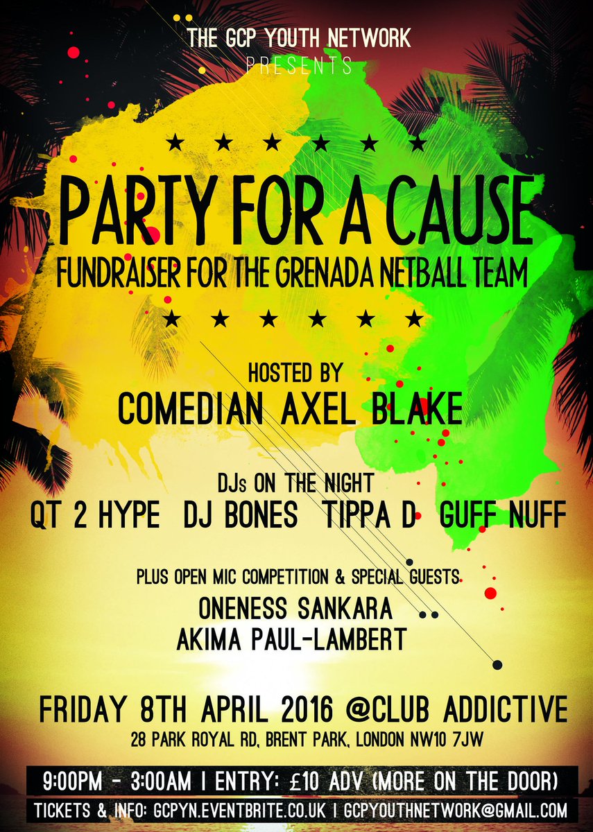 Greenzmedia's tweet photo. Special Guests: Oneness Sankara and Akima Paul-Lambert. Get your tickets now! https://t.co/T4a61x5BLn