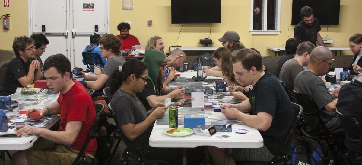 The #magic was alive at last night's #ShadowsOverInnistrad midnight prerelease! Another flight today at 5pm! #MTGSOI