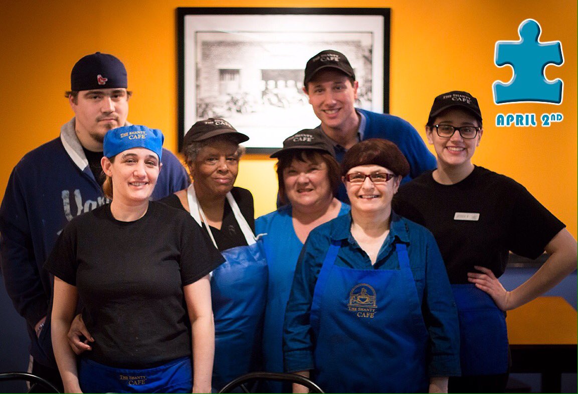 shantycafe's tweet image. Get your Blue On! In support of Autism Awareness April 2 😊Cheers! #autismawareness #autismspeaks #itstimetolisten