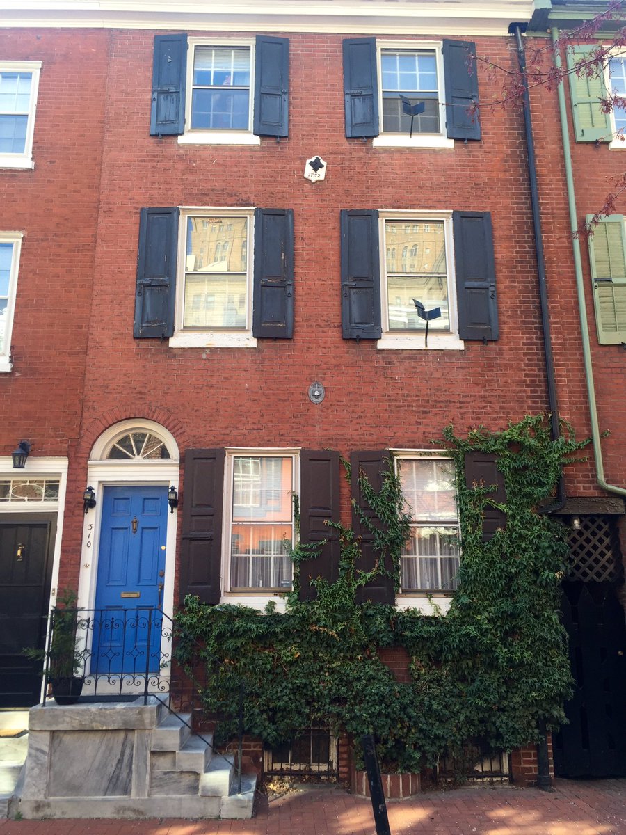 MAB_Philly's tweet photo. We stayed in a historically certified house built in 1755! https://t.co/wUitO9LiDT