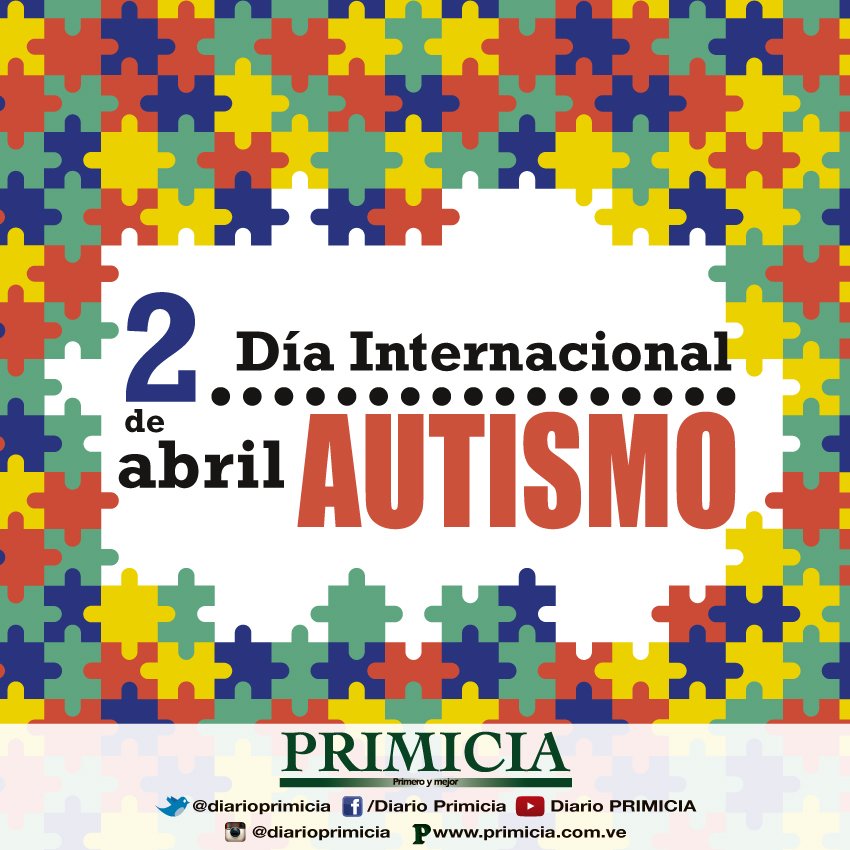 DiarioPrimicia's tweet photo. ¡#DíaMundialAutismo! Inclusión, tolerancia y respeto para todas las personas con esta condición. https://t.co/7t9M01kFim