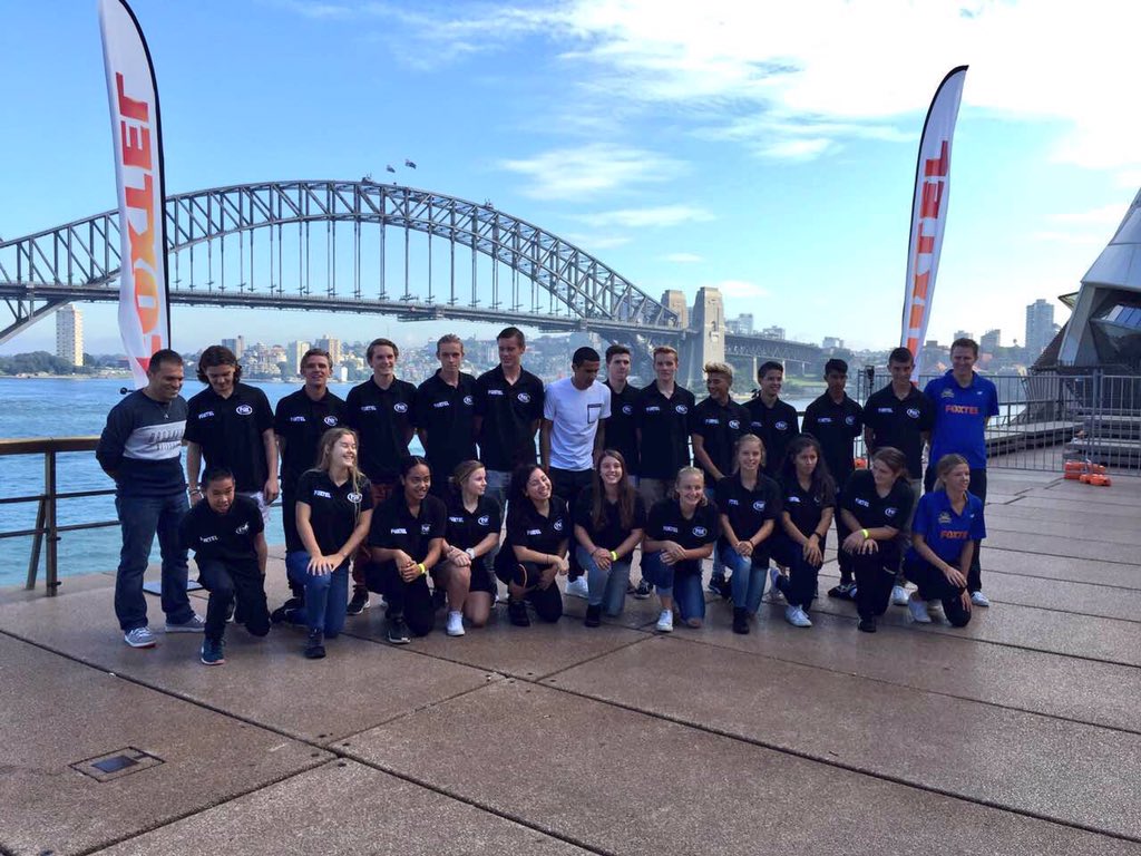 Tim_Cahill's tweet photo. My @Foxtel @tc4academy crew 🙌🏽⚽️ https://t.co/GqJeodUNdF
