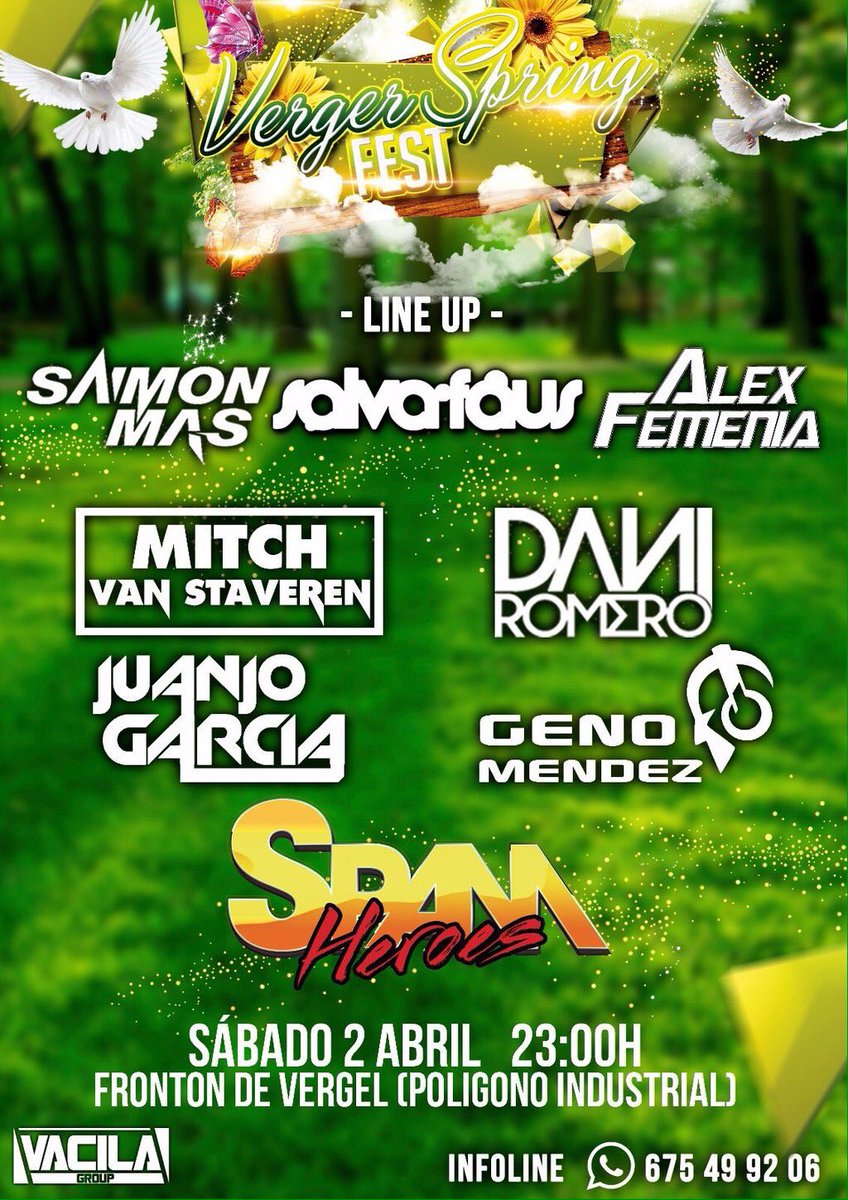 juanjogarciadj's tweet photo. Llego el gran día!🙊
Esta noche la liamos en #VergerSpringFest junto a @Alex_Femenia @SaimonMas @SalvaFaus ... https://t.co/vyp3vkoVoi