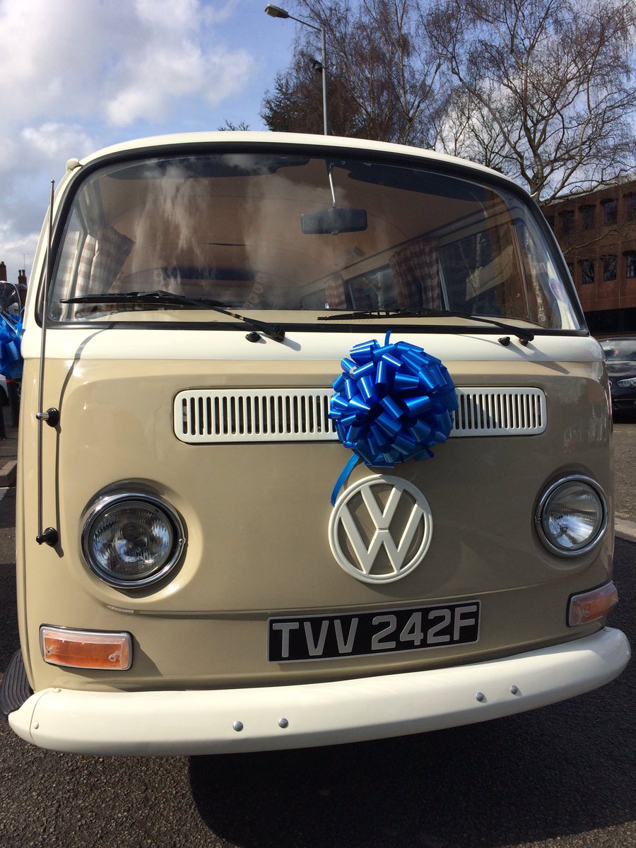 Looking great at today's #vwcamper #wedding in #Burton