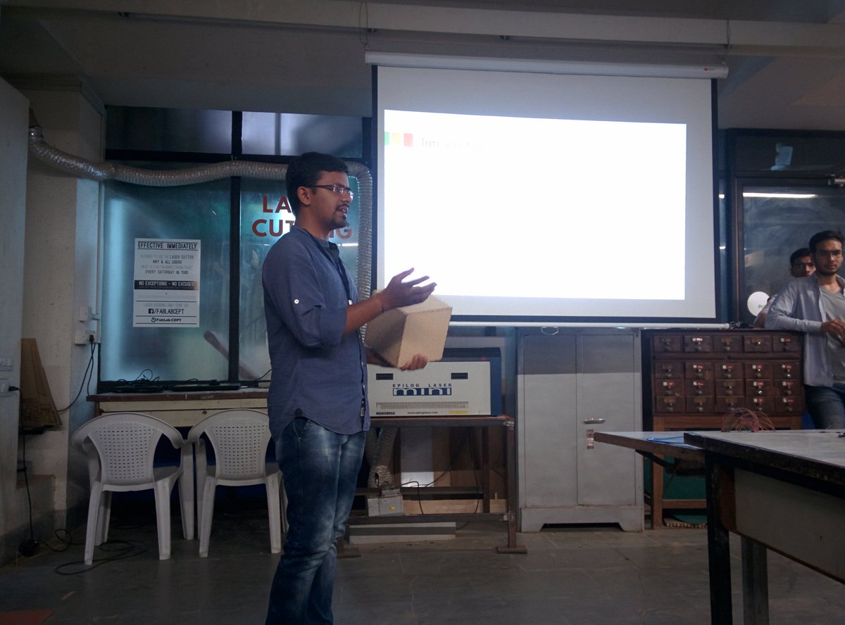 praharshukla's tweet photo. It's all about IOT container at Fab-a-thon
#Genuinoday #FablabCept https://t.co/mulhU4piAN