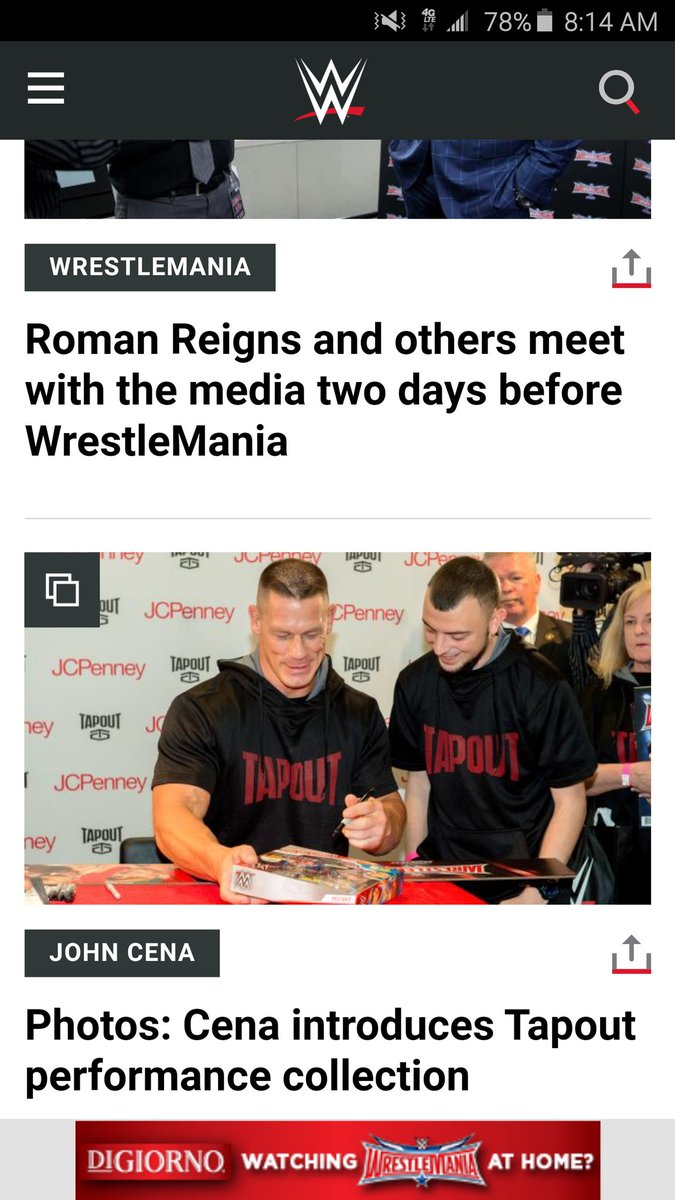 RealDustinRay's tweet image. Ya boy made it on wwe.com! #Tapout #WrestleMania