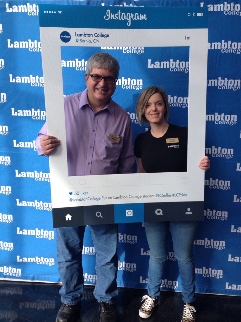 LambtonCollege's tweet photo. Visit the social media booth #LCOpenHouse for a chance to win lots of prizes #LCSelfie #FunBooth https://t.co/dKw3yJ04SP