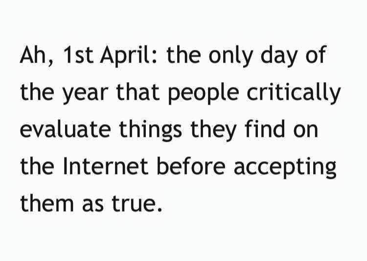 abriggswriter's tweet photo. So, it's April Fool's Day tomorrow. Just remember: https://t.co/giHwbzSsIH