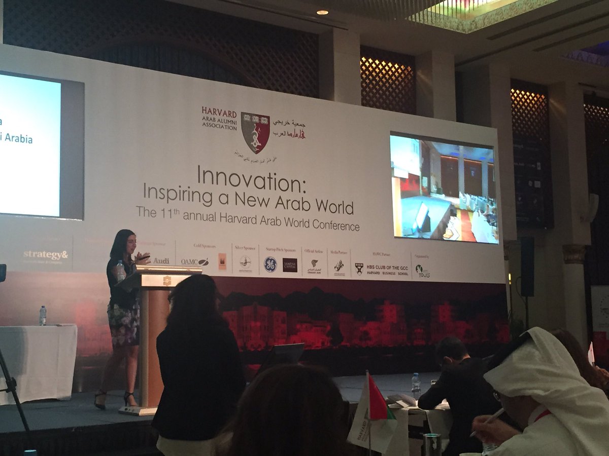 Harvardarabaa's tweet photo. Happening Now: Startup pitch at the #HAWC2016 https://t.co/MwoYM1DFnU