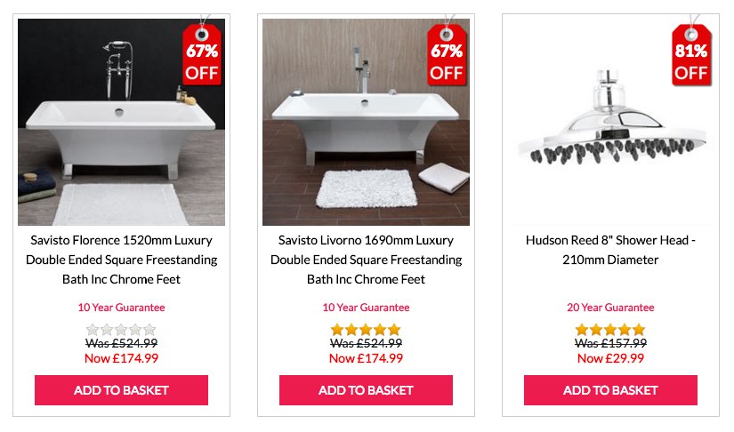 offersontoday's tweet photo. Thinking of getting a new bathroom? Save up to 80% at Savisto bathroom items &amp; accessories https://t.co/B3sLNenhi5 https://t.co/M7IEFC9oVq