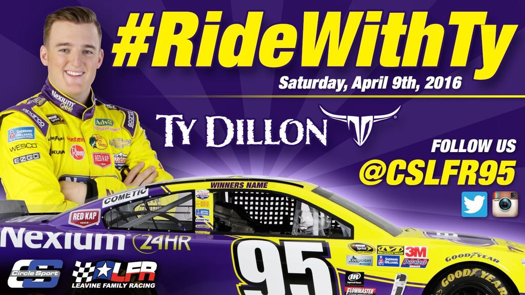 LFR95's tweet photo. We've received some great #RideWithTy entries! If you haven't entered yet, what are you waiting for? #NASCAR https://t.co/cNE0Sq3umZ