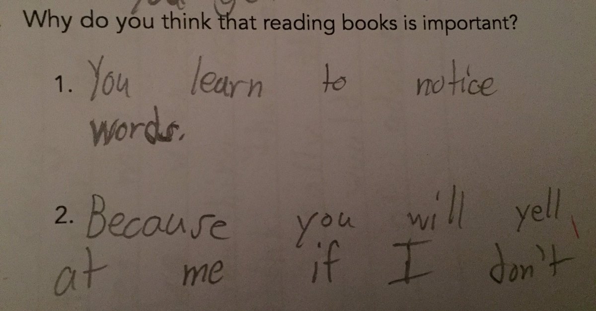 BMSTigersRead's tweet photo. My kids are funny. #idontyell https://t.co/Ex9iSB65OP
