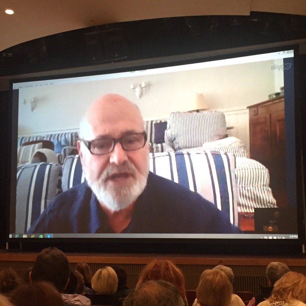 Post-screening Q&amp;A via live stream with Rob Reiner on #BeingCharlie, a moving look at drug addiction. @AnnapolisFF