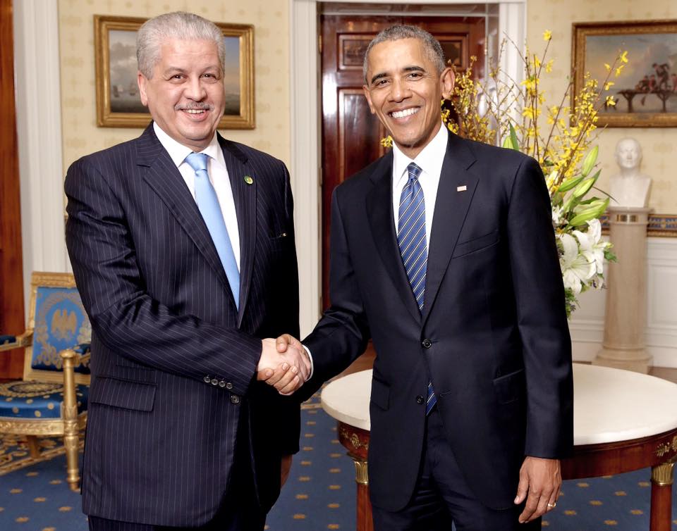 USEmbAlgiers's tweet image. @NSS2016 @POTUS with Prime Minister @AmSellal