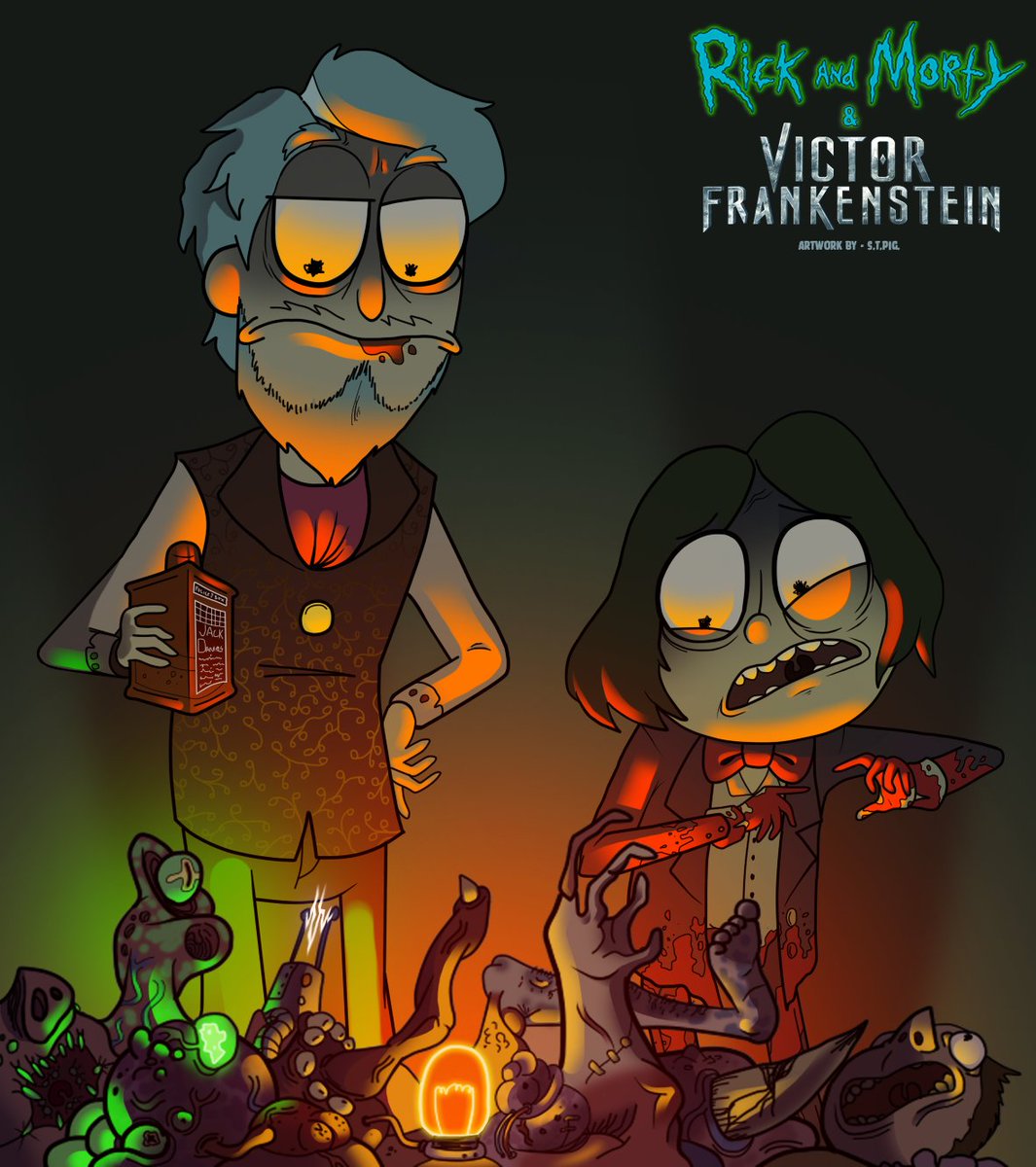 Stormtroper_pig's tweet photo. Kinda crossover with @RickandMorty and @Frankenstein. 
JFF. https://t.co/bZz5cvg4Kz